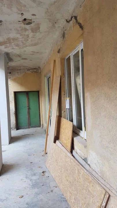 Prieš darbus – Struktūrinio tinko purškimo pavyzdžiai