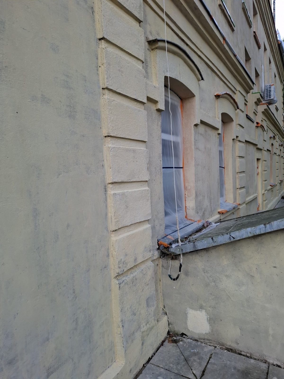 Prieš darbus – Struktūrinio tinko purškimo pavyzdžiai